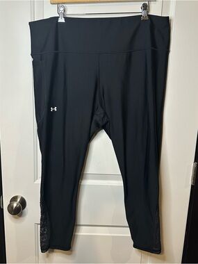 Under Armour HeatGear Black 7/8 Compression Leggings | Women’s 3XL